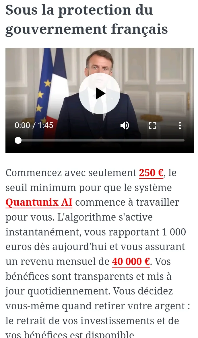 Vidéo présentée comme provenant d'une source institutionnelle