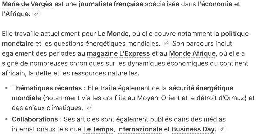 Biographie publique de Marie de Vergès