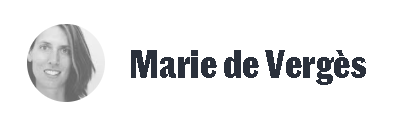 Présentation publique de la journaliste Marie de Vergès